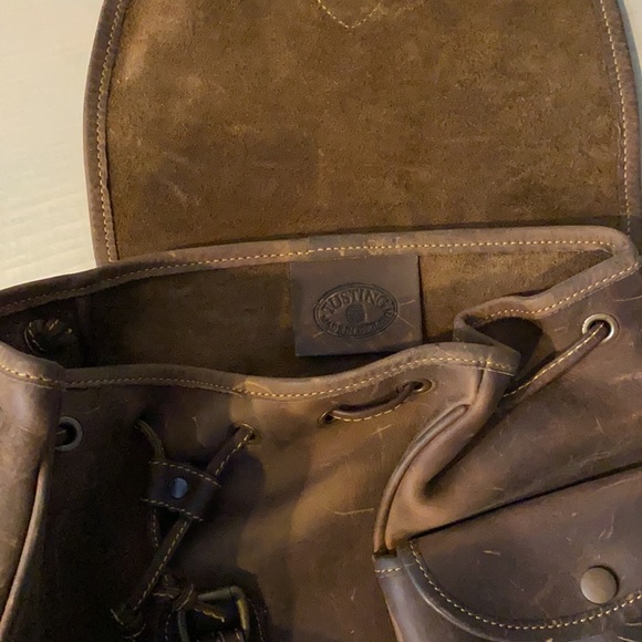 Vintage Luxury Designer Tusting Leather Backpack - Picture 10 of 10